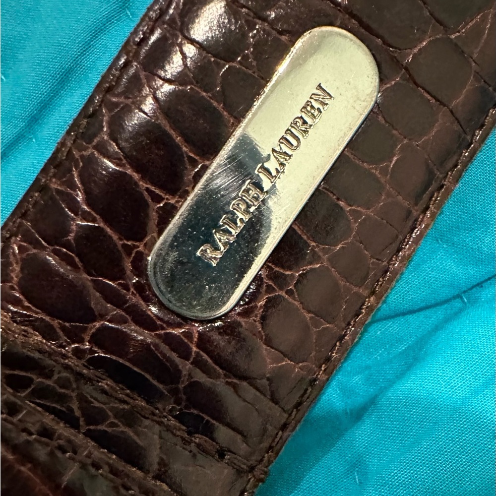 Vintage Ralph  Lauren brown women’s  belt ,size small 30” W reptile embossed. - Picture 6 of 15